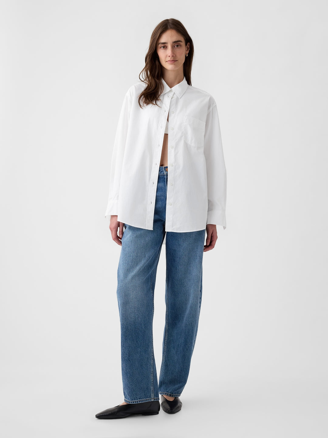 Gap Organic Cotton Poplin Big Shirt