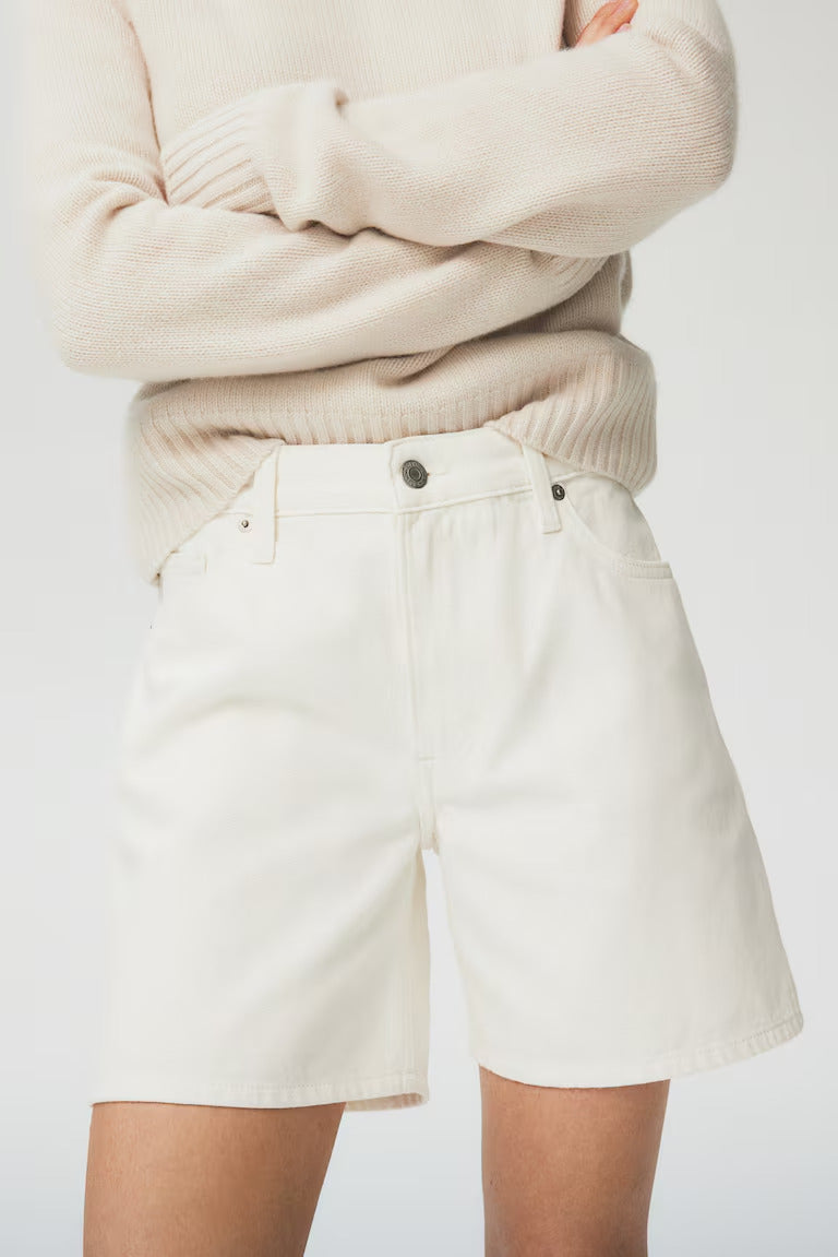 H&M HIGH BERMUDA DENIM SHORTS