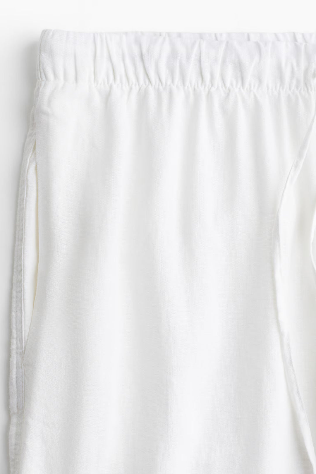 H&M Wide-Leg Linen-Blend Pants