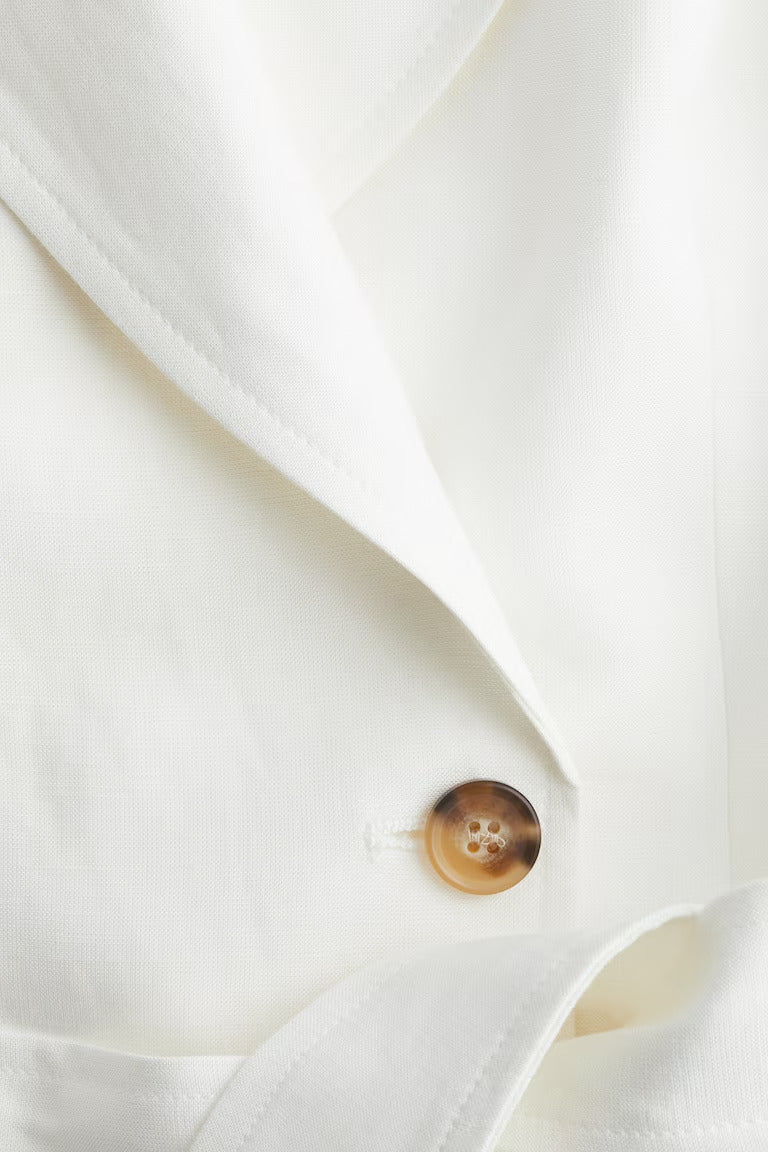 H&M Linen-blend Jacket Dress