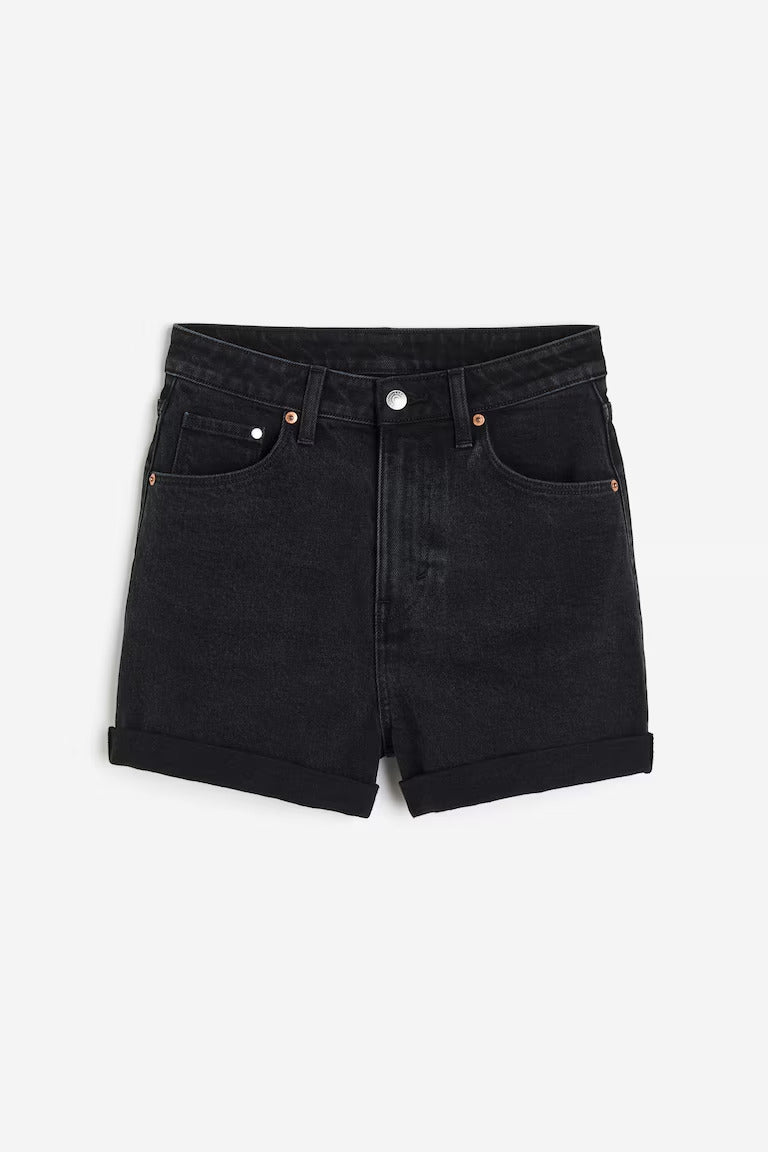 H&M MOM ULTRA HIGH DENIM SHORTS