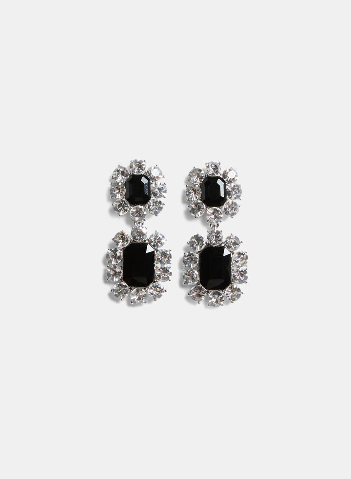 Laura Tiered Stone Drop Earrings