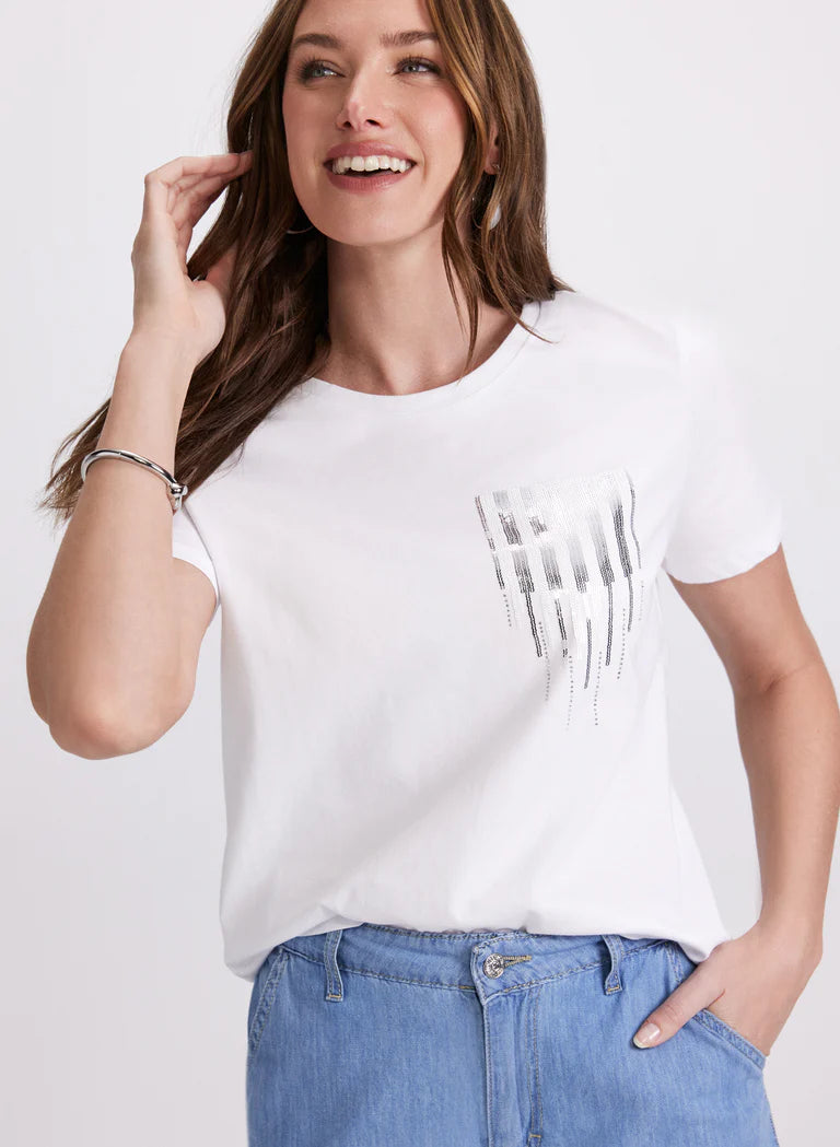 LAURA Sequin Gradient T-Shirt