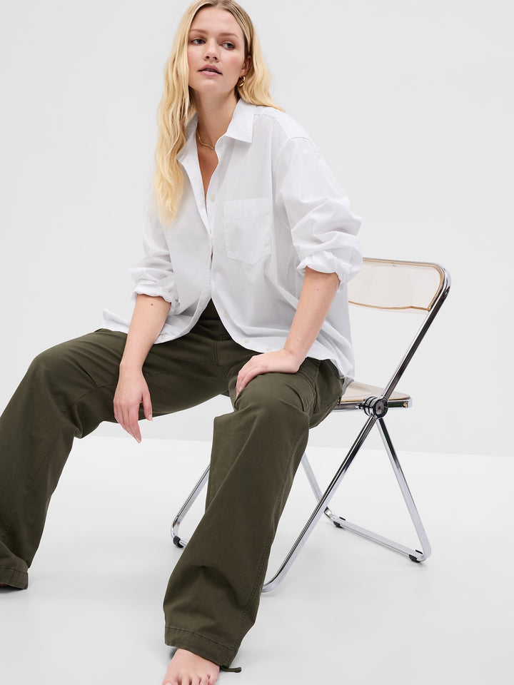 Gap Organic Cotton Poplin Big Shirt