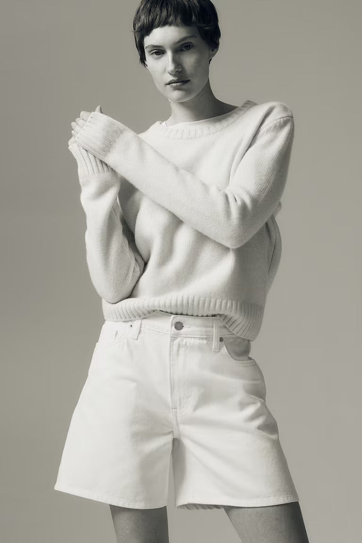 H&M HIGH BERMUDA DENIM SHORTS