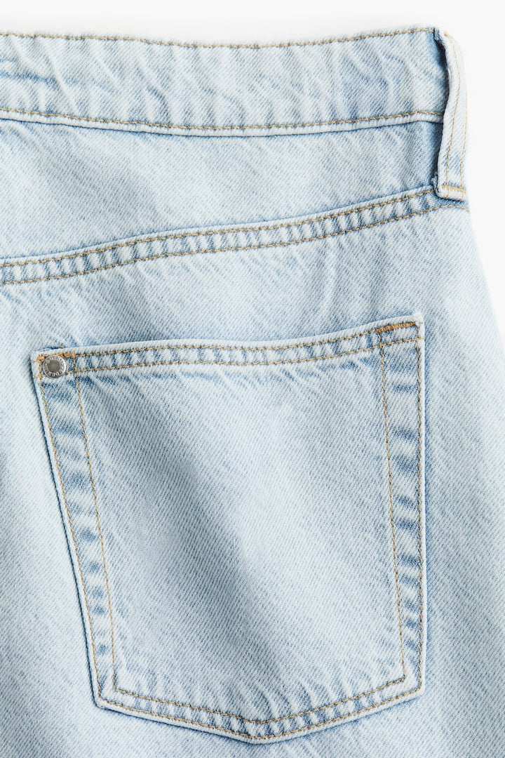 H&M Feather Soft Denim Skirt