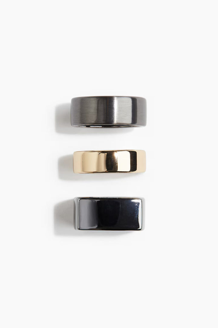 H&M 3-pack Rings