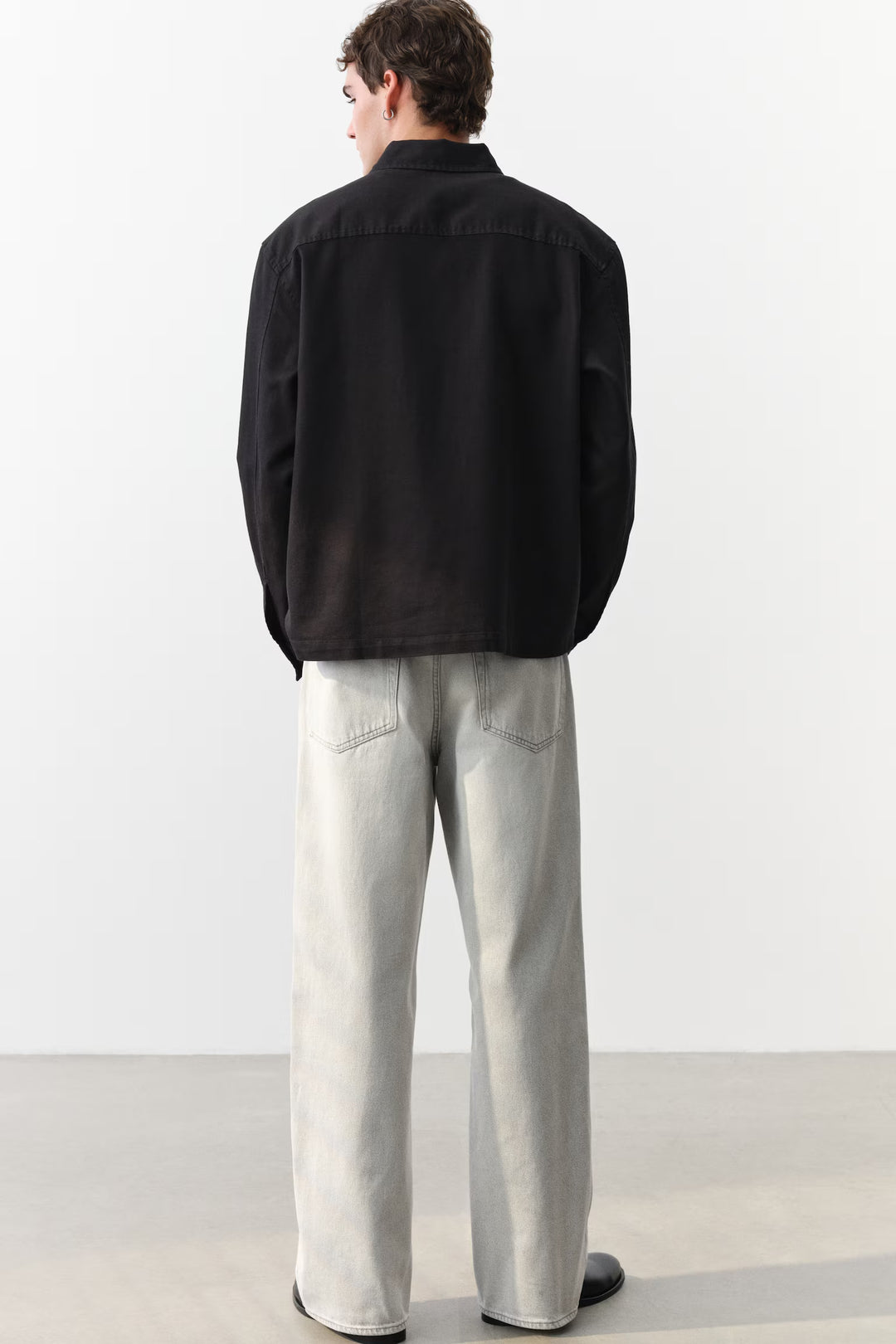 H&M Loose Straight High Jeans