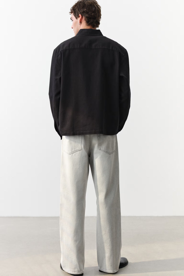 H&M Loose Straight High Jeans