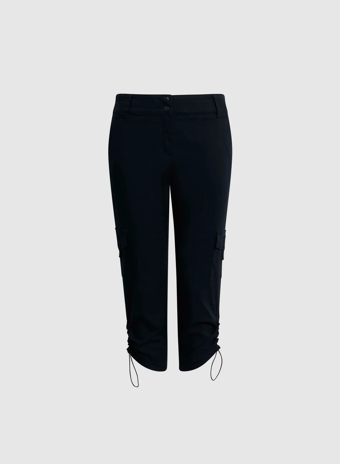 LAURA Cropped Drawstring Hem Cargo Pants
