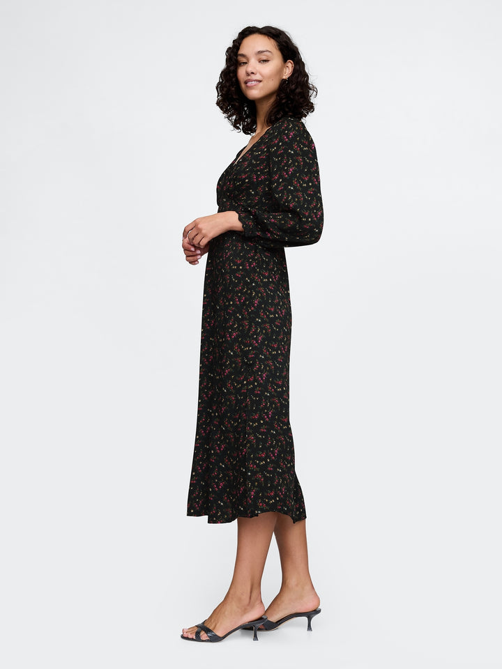 Gap Satin Empire Midi Dress