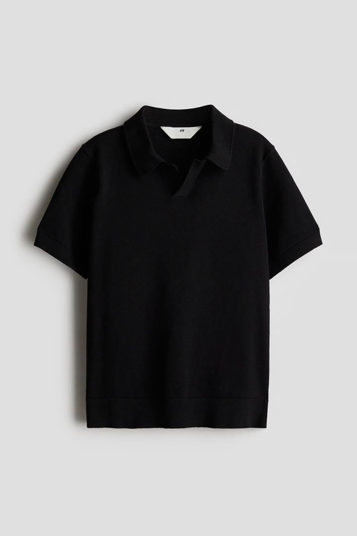 H&M Fine-knit Polo Shirt