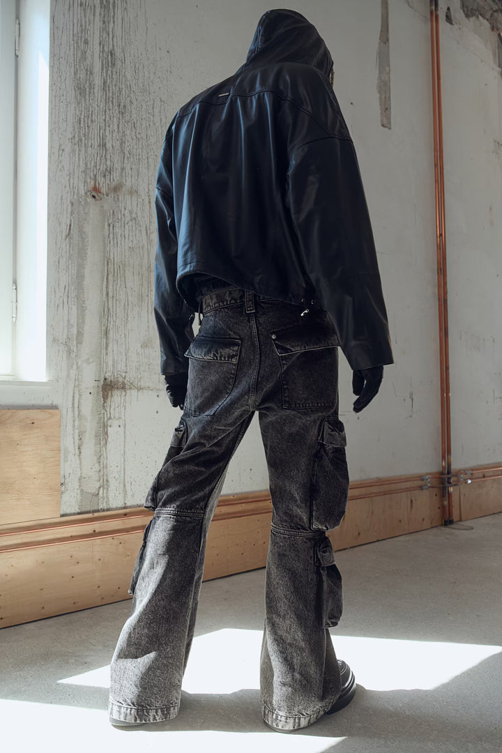 H&M Bootcut Loose Cargo Jeans