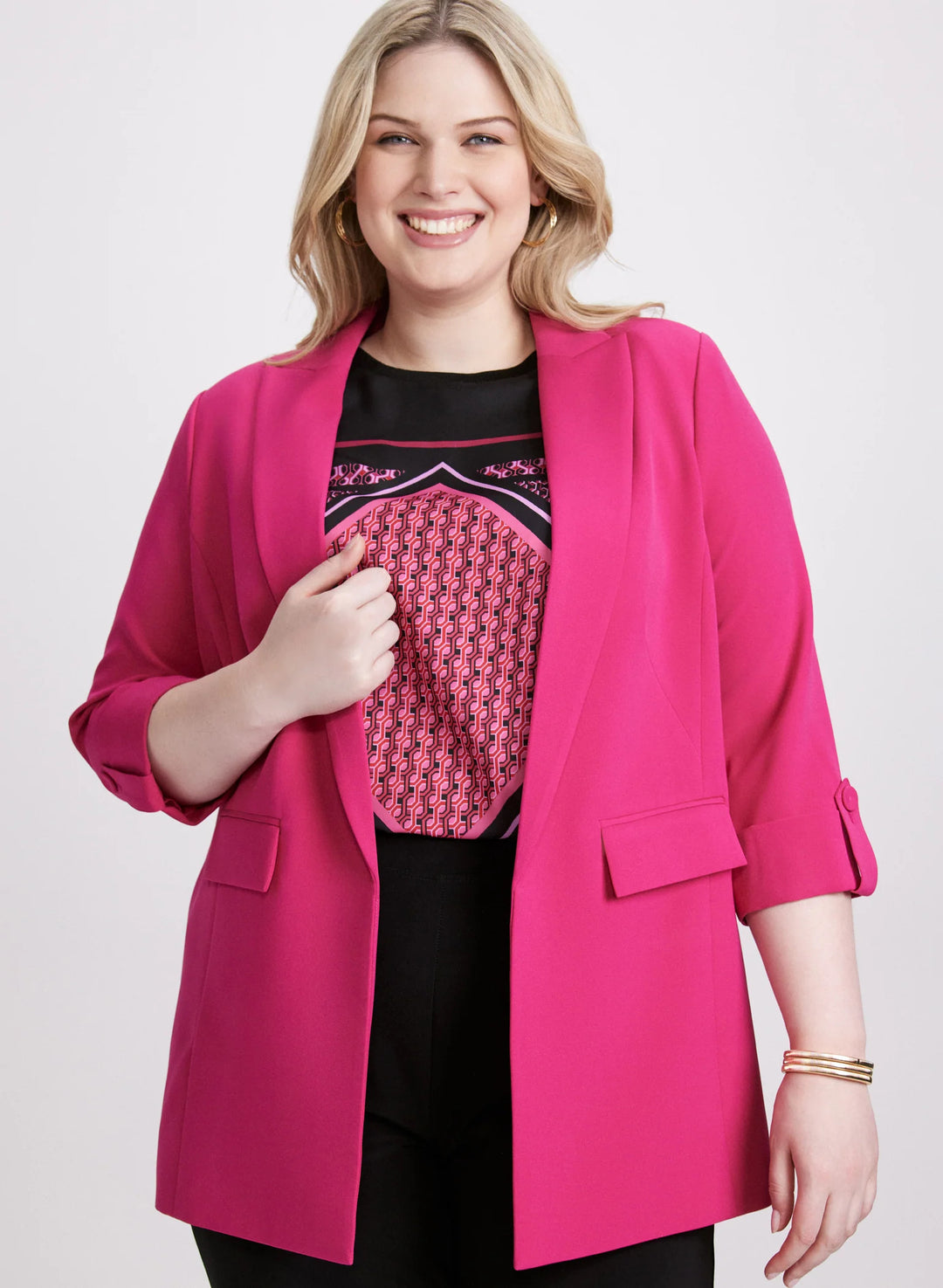 LAURA Open-Front Longline Blazer