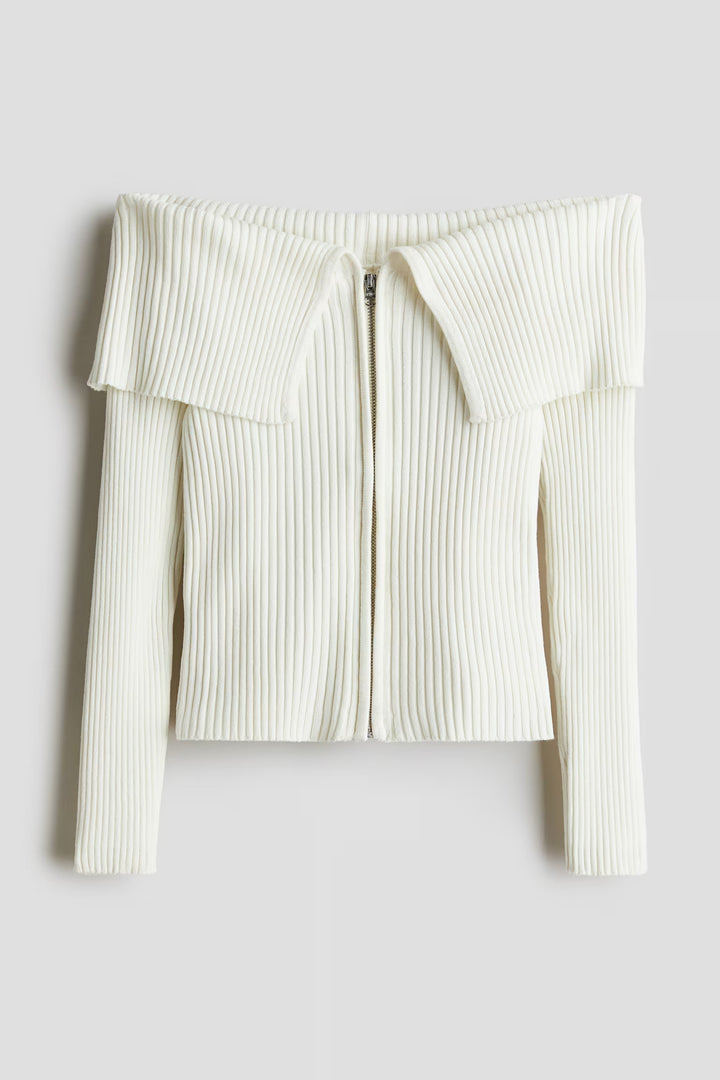 H&M Off-the-Shoulder Cardigan