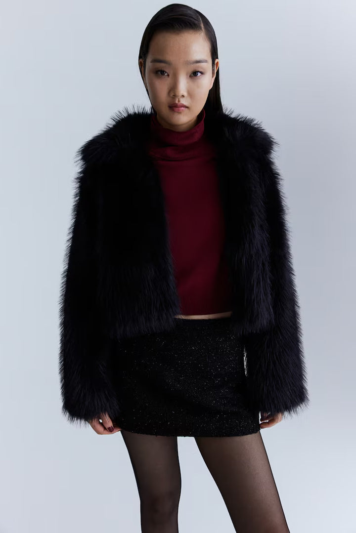 H&M GLITTERY MINI SKIRT