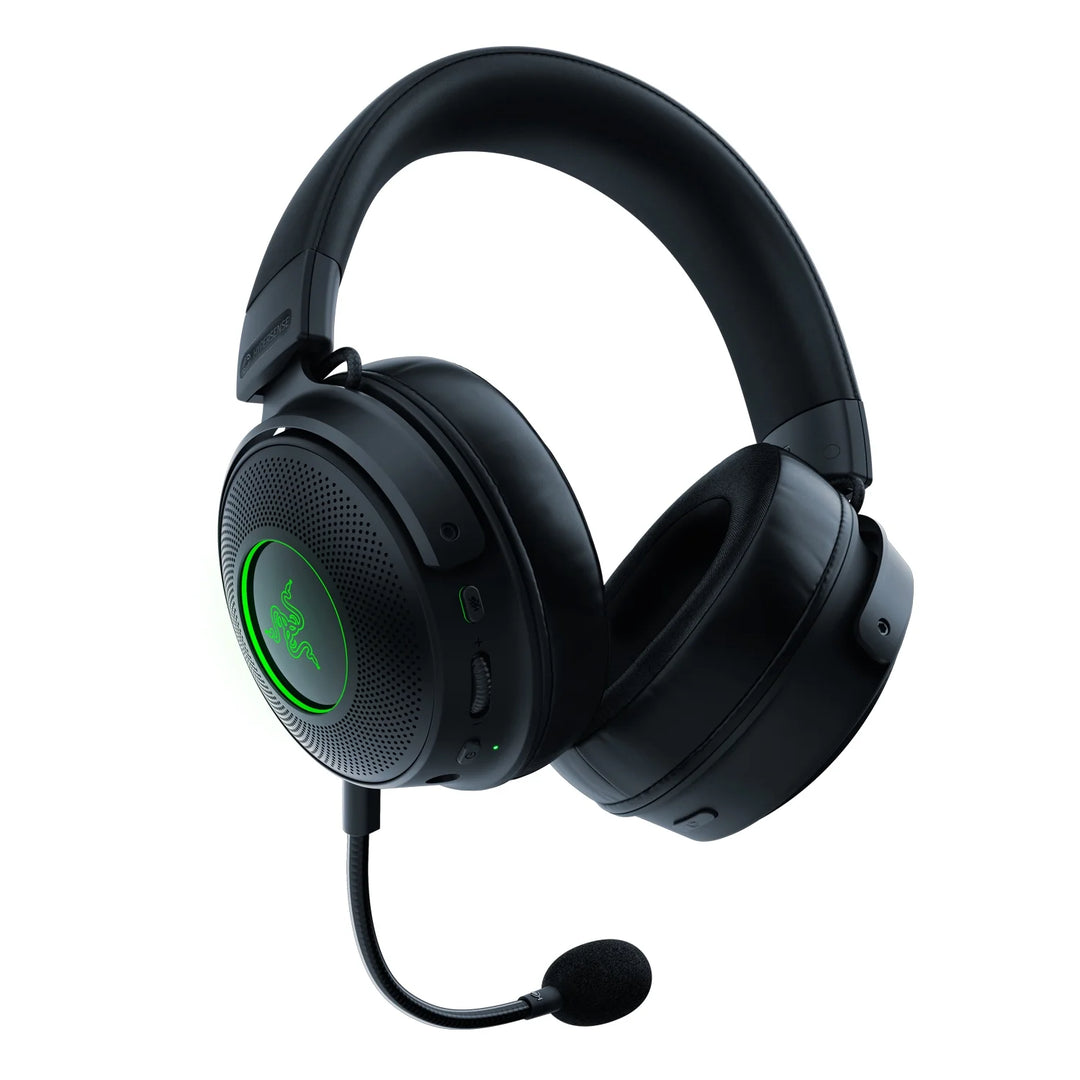 Razer Kraken V3 Pro Wireless Gaming Headset for PC, 2.4GHz, Haptics, Chroma RGB, 368g, Black