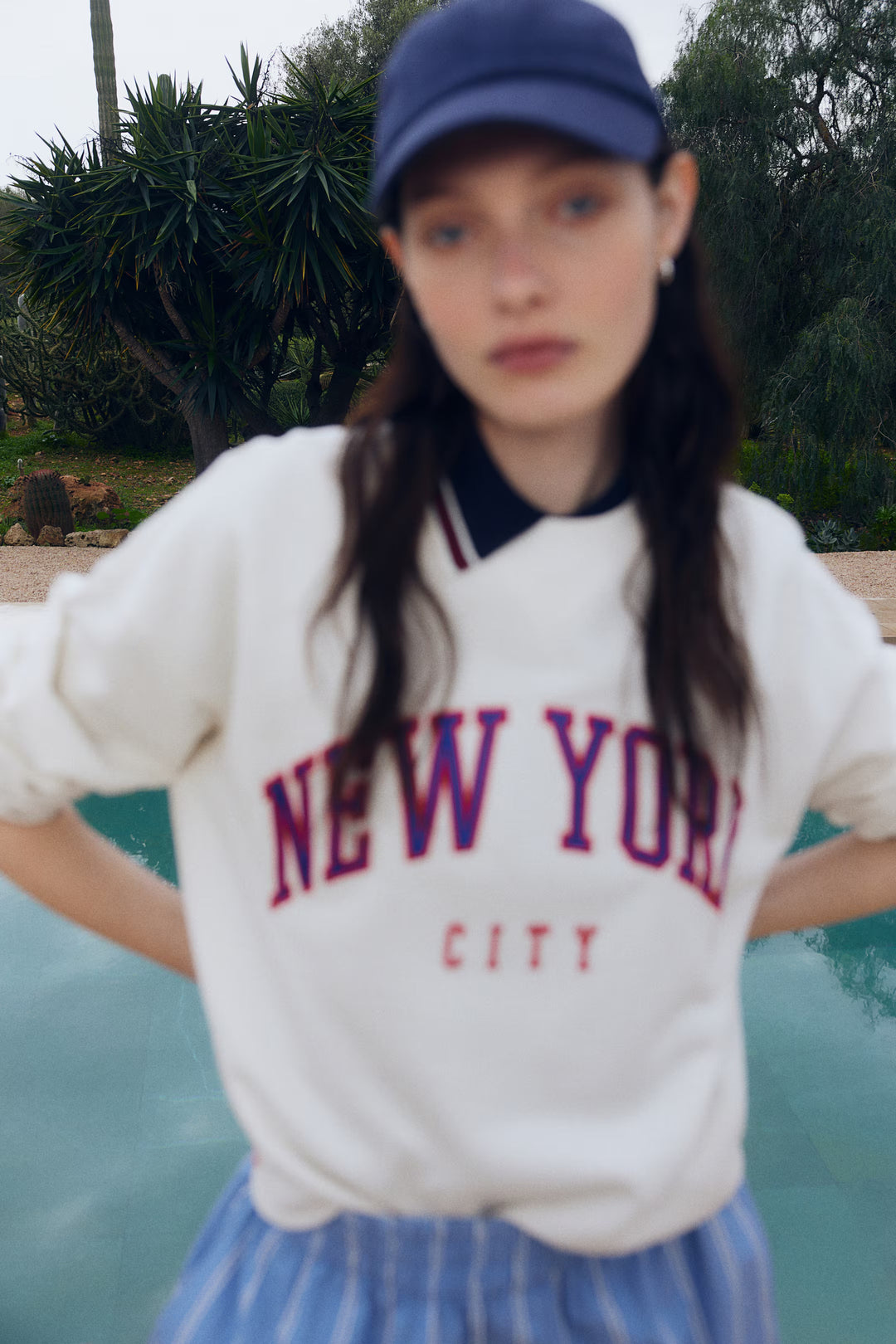H&M Sweatshirt with Text Motif
