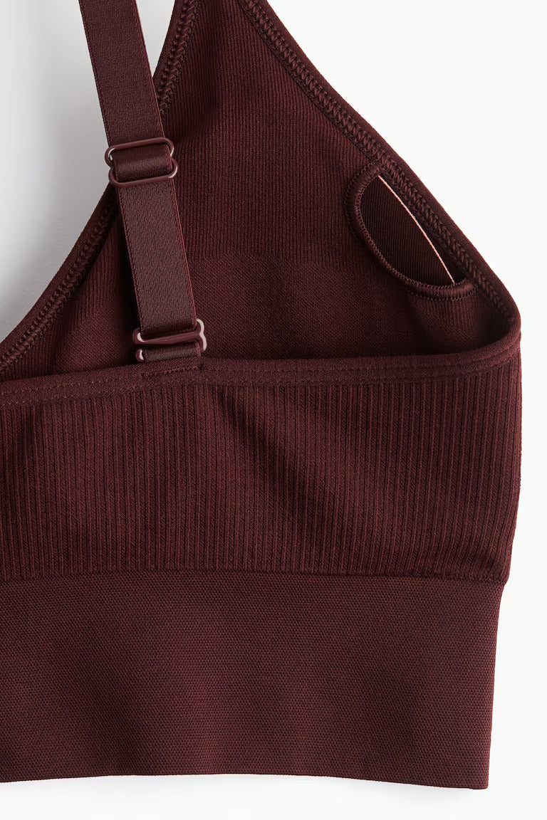 H&M SEAMLESS MEDIUM-SUPPORT SPORTS BRA WITH DRYMOVE™