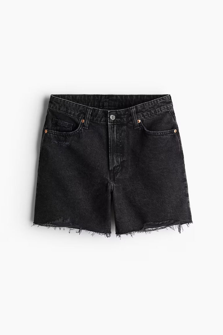 H&M HIGH BERMUDA DENIM SHORTS