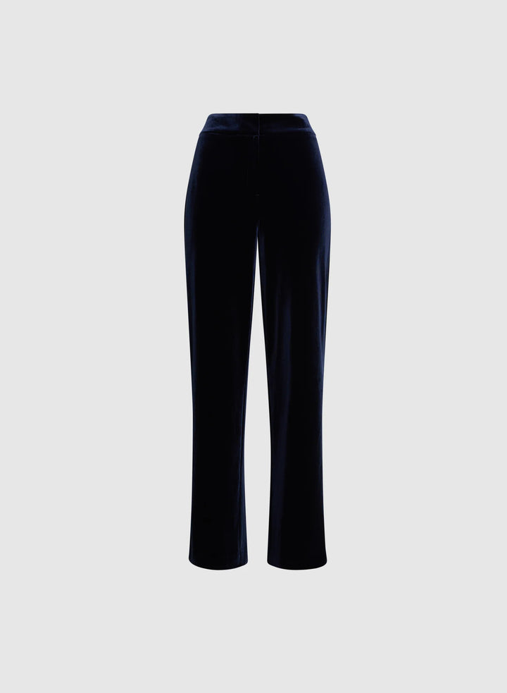 LAURA Olivia Velvet Wide Leg Pants - Regular