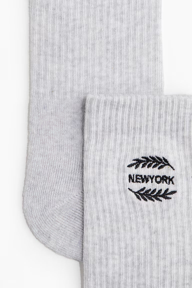 H&M 3-pack Socks with Motif