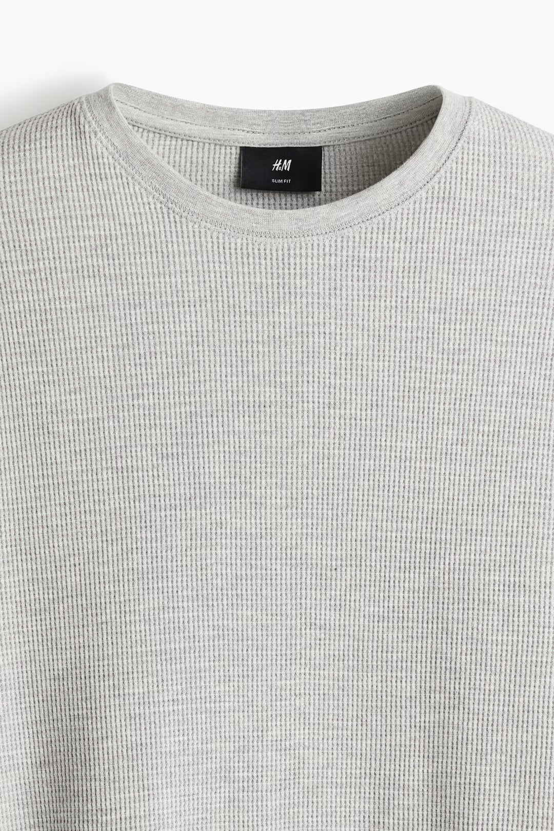 H&M Slim Fit Waffled Jersey Shirt