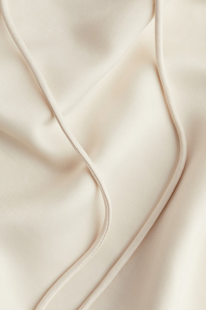 H&M Satin Skirt with Drawstring