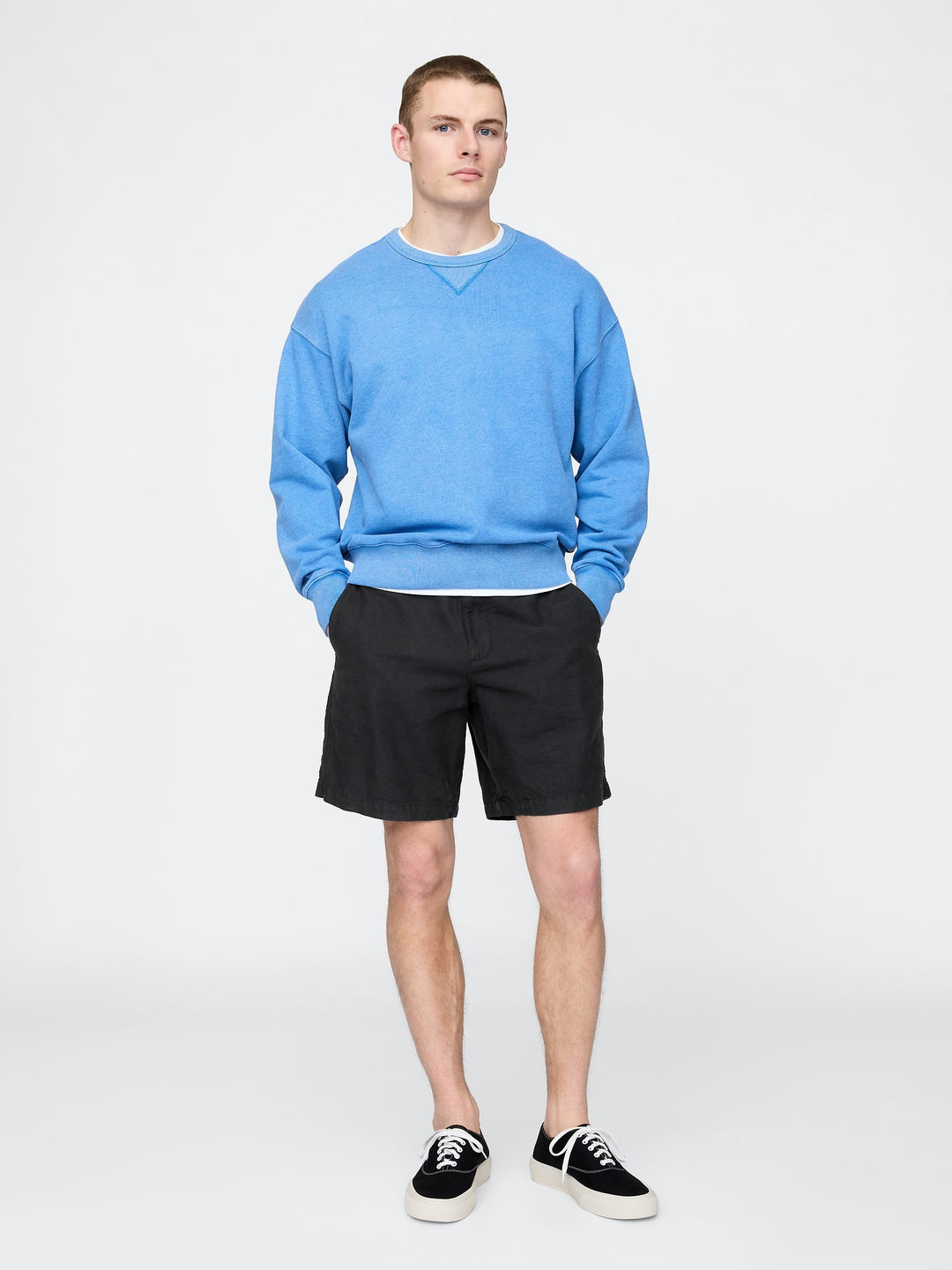 Gap 8" Linen-Cotton Shorts
