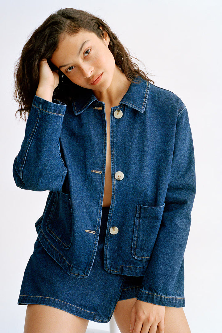 H&M Twill Jacket with Collar