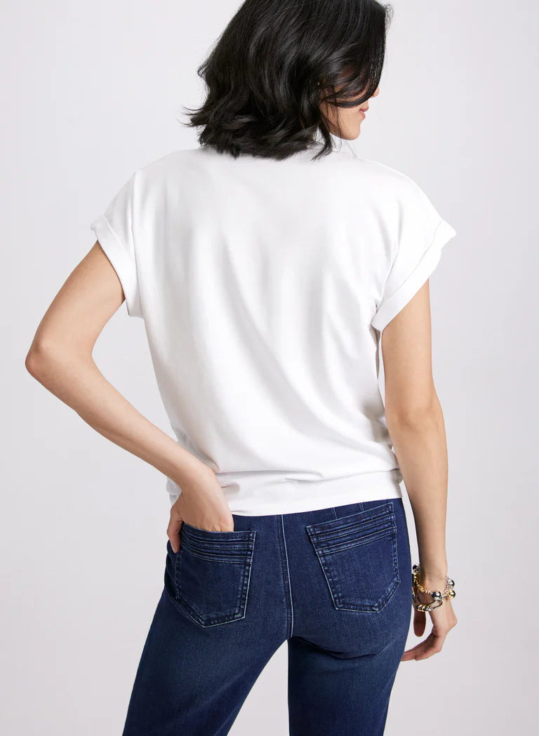 LAURA Knotted Hem T-Shirt