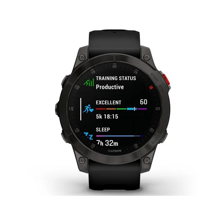 Garmin epix Gen 2, Premium active smartwatch, Health and wellness features, touchscreen AMOLED display, adventure watch with advanced features, black titanium