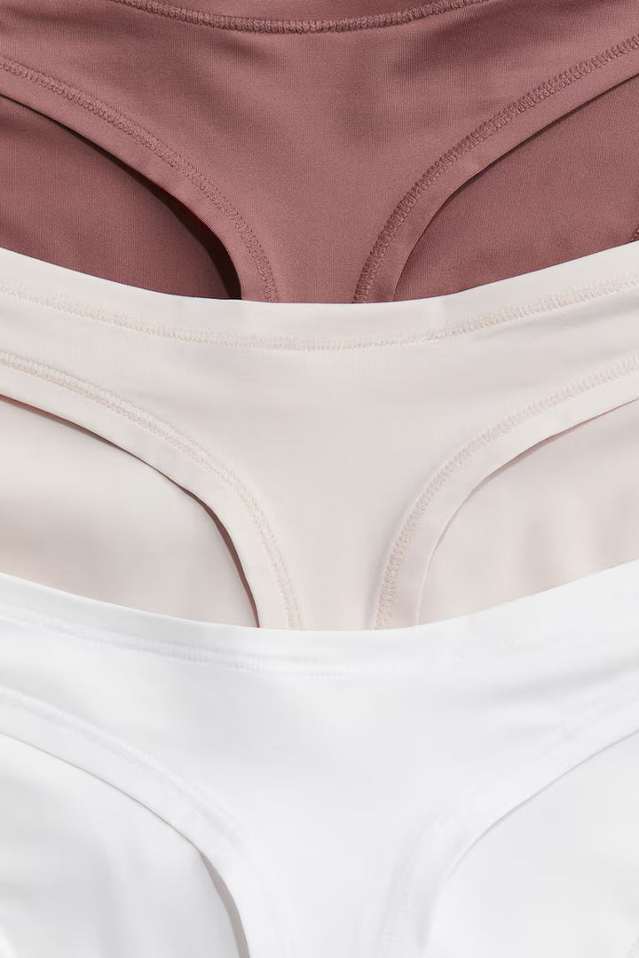 H&M 3-PACK MICROFIBER THONG BRIEFS