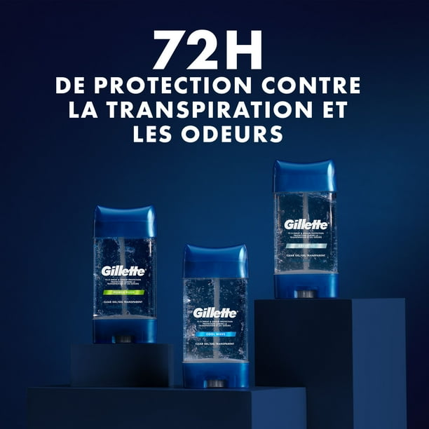 Gillette Clear Gel Antiperspirant and Deodorant for Men Cool Wave Scent, Twin pack 2 of 108g