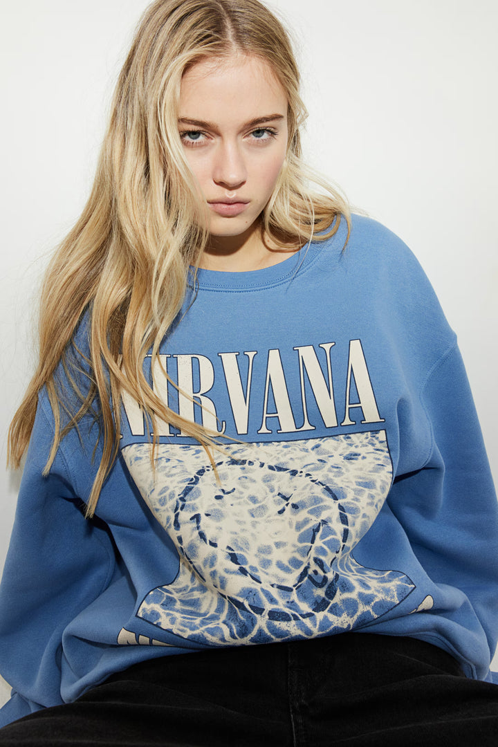 H&M Oversized Printed Sweatshirt