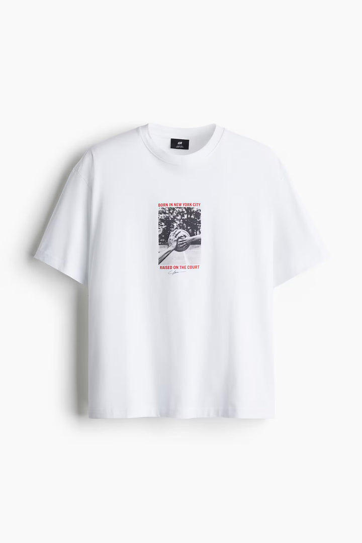 H&M Loose Fit Printed T-shirt