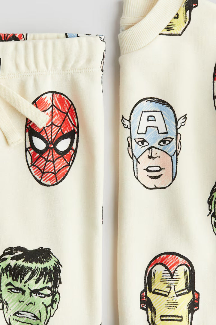 H&M 2-PIECE PRINTED SWEATSUIT