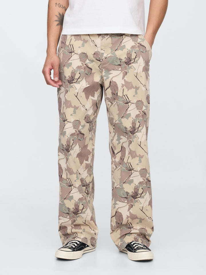 Gap Twill Camo Utility Khakis