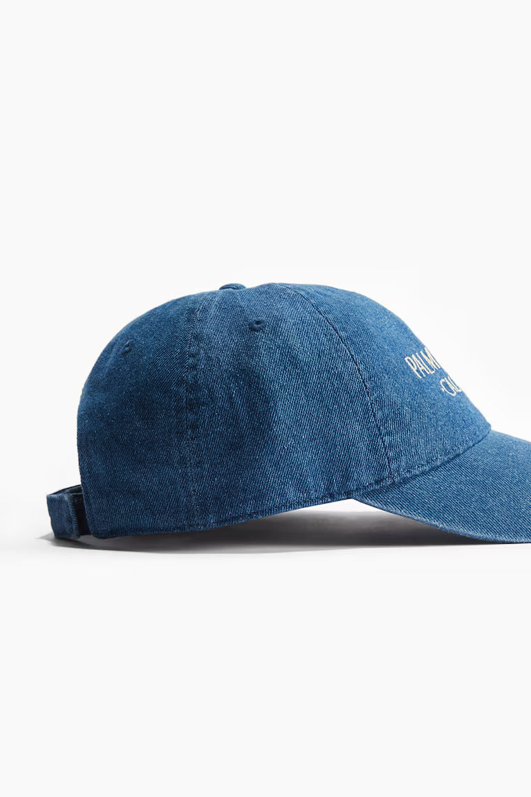 H&M EMBROIDERED DENIM CAP