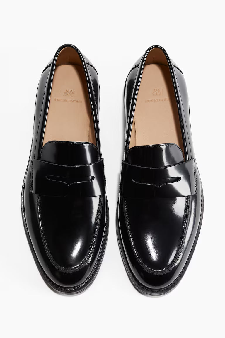 H&M LEATHER LOAFERS