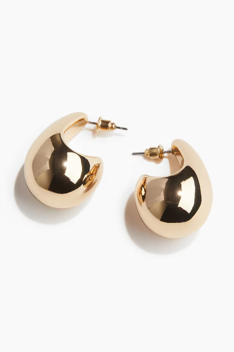 H&M LARGE DOME EARRINGS