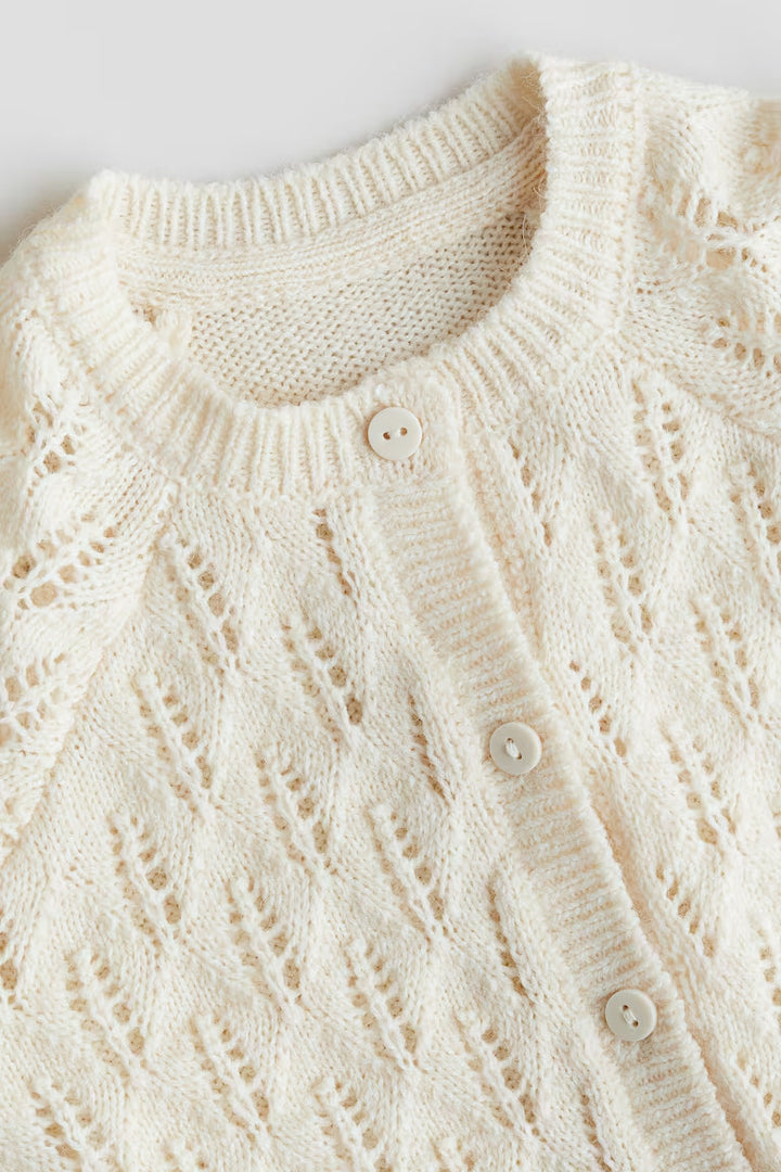 H&M POINTELLE-KNIT CARDIGAN