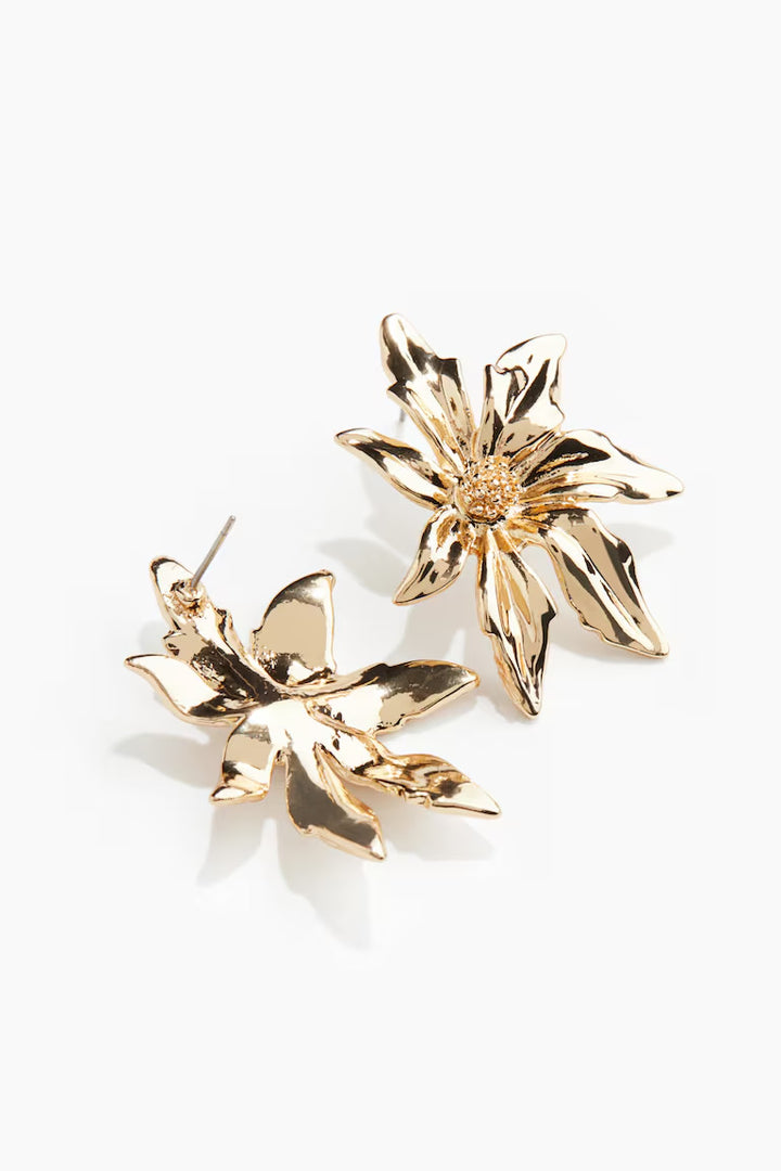 H&M FLOWER-SHAPED EARRINGS