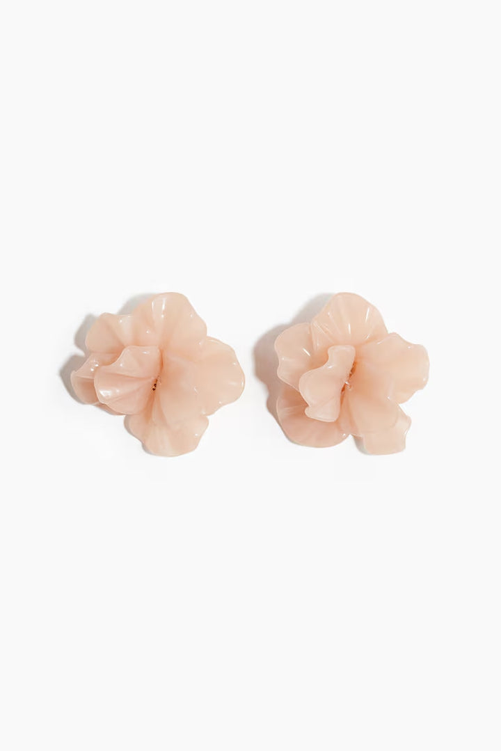H&M FLOWER-SHAPED STUD EARRINGS