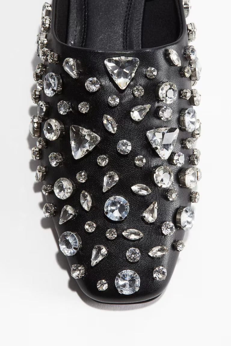 H&M EMBELLISHED MULES