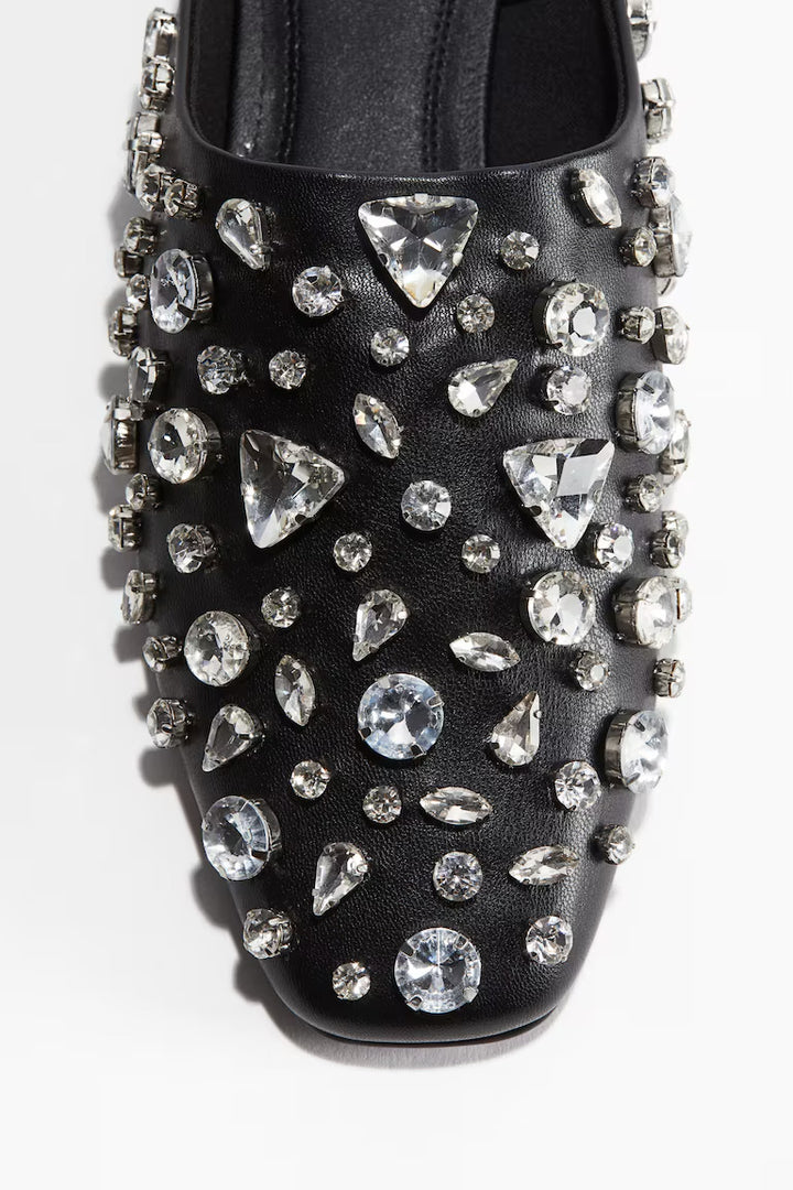 H&M EMBELLISHED MULES