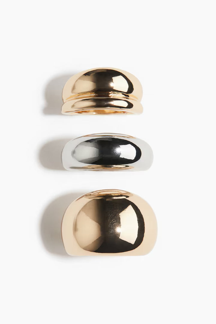 H&M 3-PACK CHUNKY RINGS