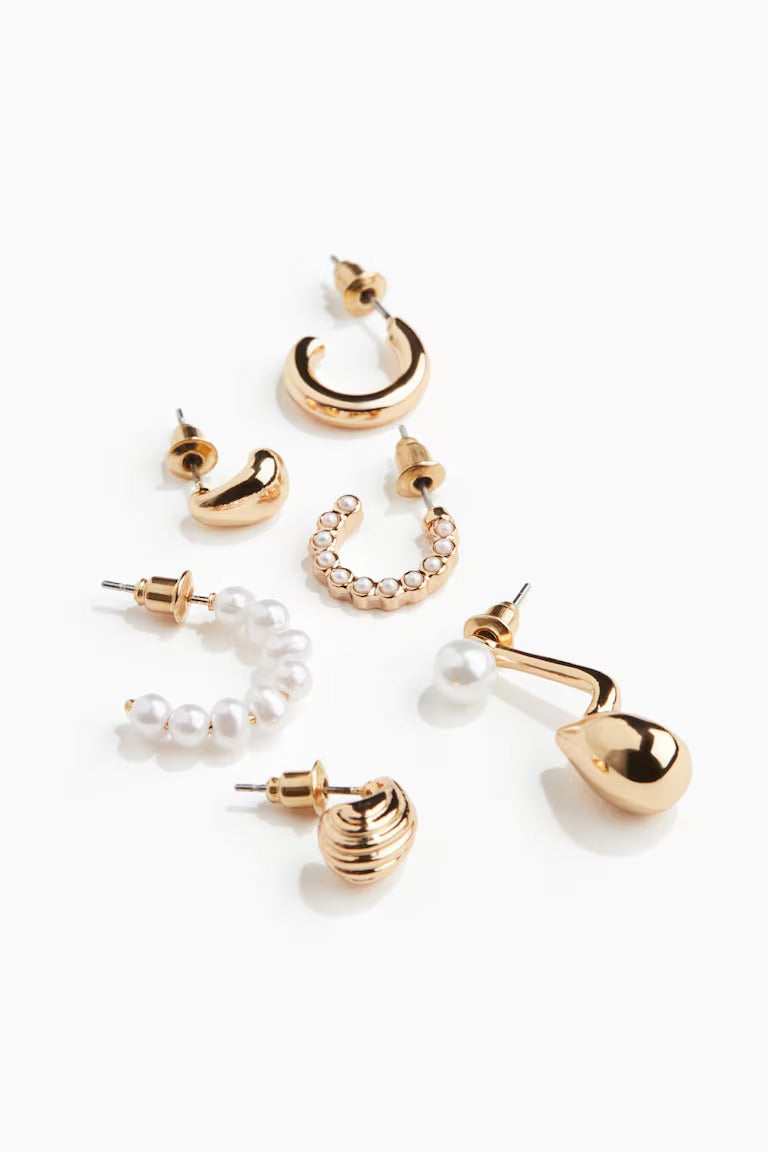 H&M 6 PAIRS EARRINGS