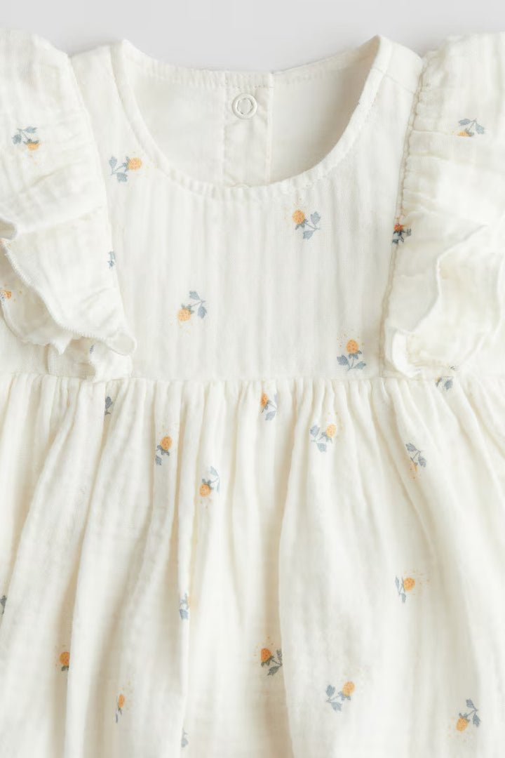 H&M 2-PIECE PATTERNED MUSLIN SET