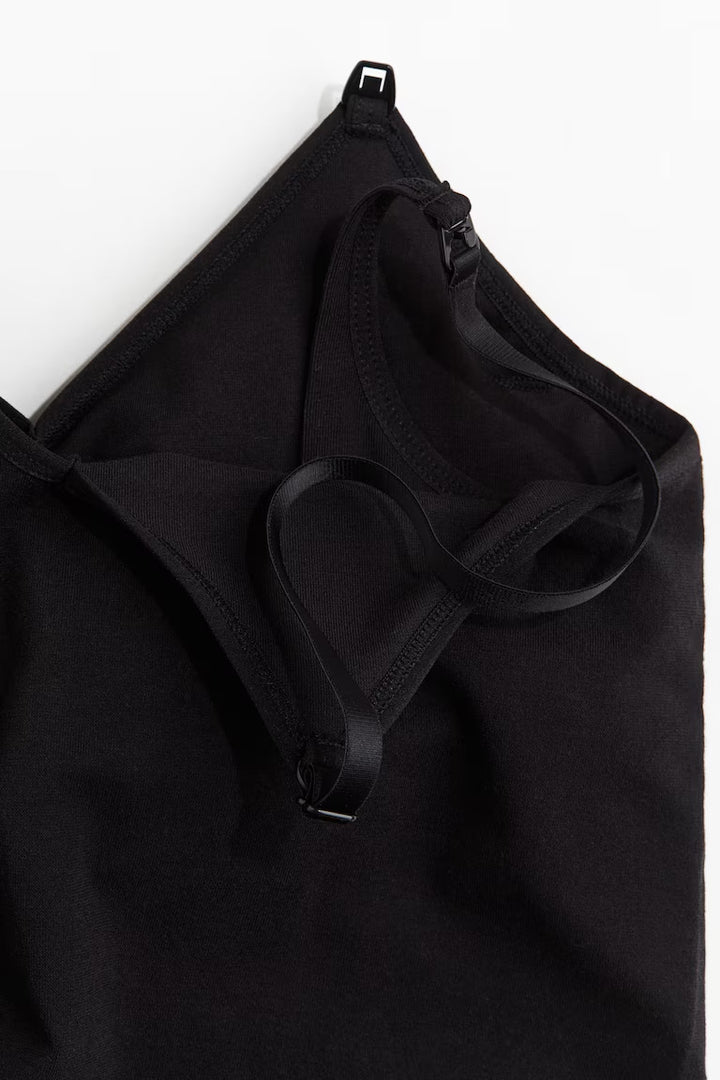 H&M MAMA SEAMLESS COTTON-BLEND NURSING BODYSUIT